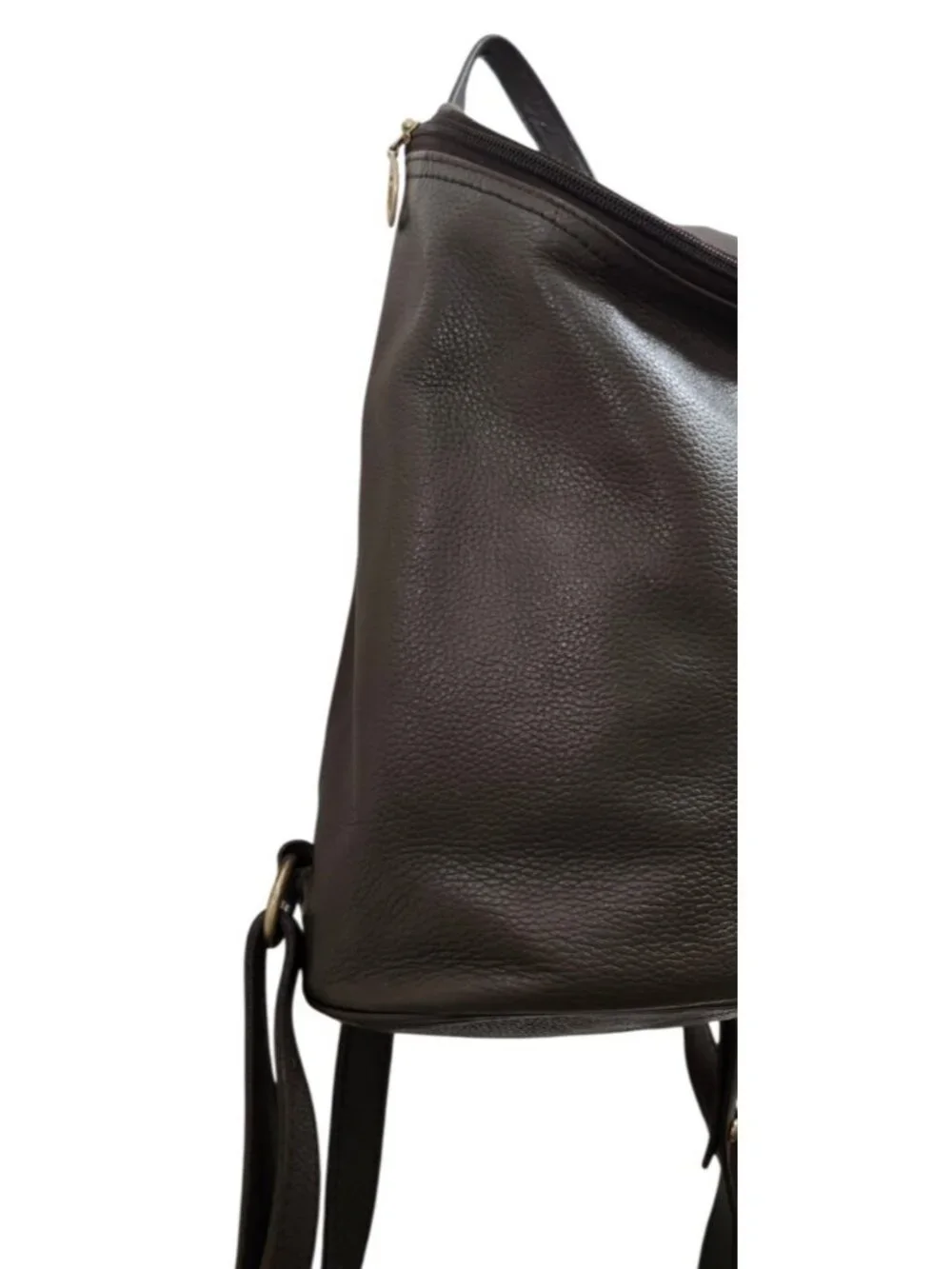 Longchamp Brown Leather Backpack - Picture 7 of 16